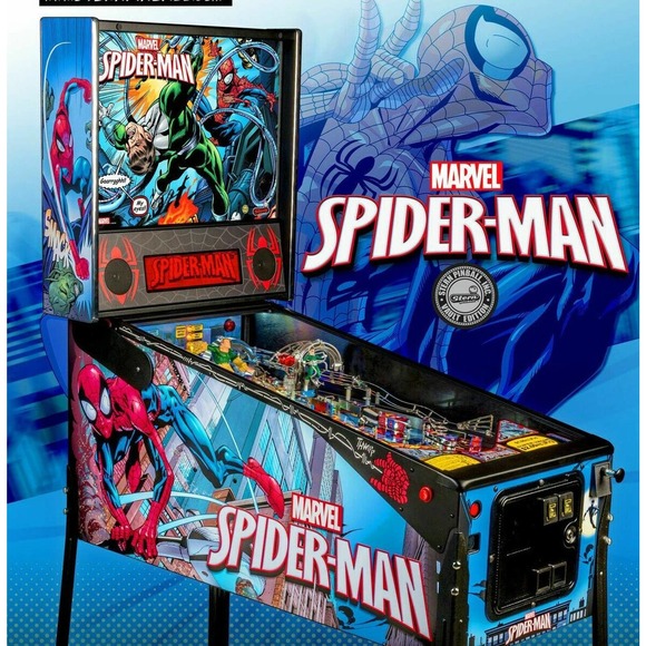 Spiderman Vault Pinball Flyer Original NOS 2016 Marvel Promo Artwork Sheet - Picture 1 of 6